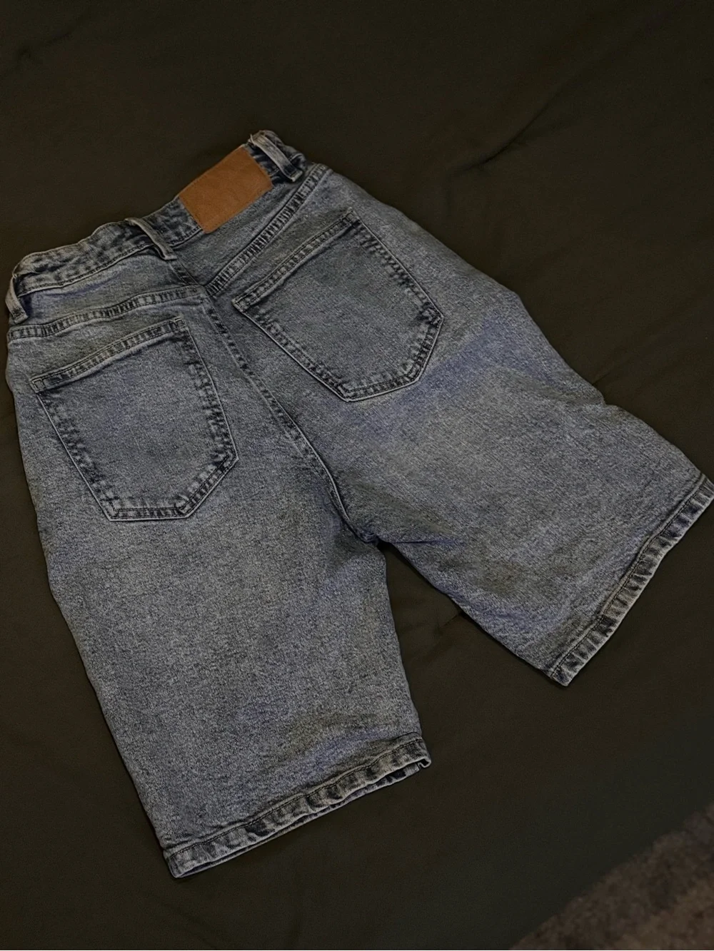 Cotton On Light Wash Denim Bermuda Shorts